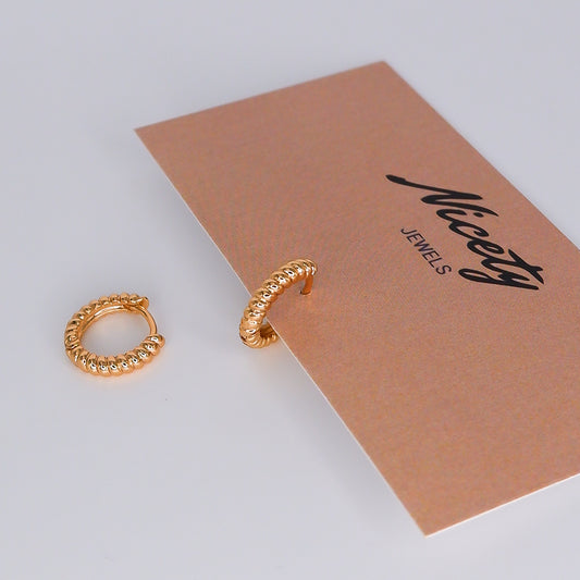 Argola Hipoalergénica Entrelaçada