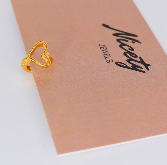 Mini Argolas 7mm Hipoalergénicas Coração