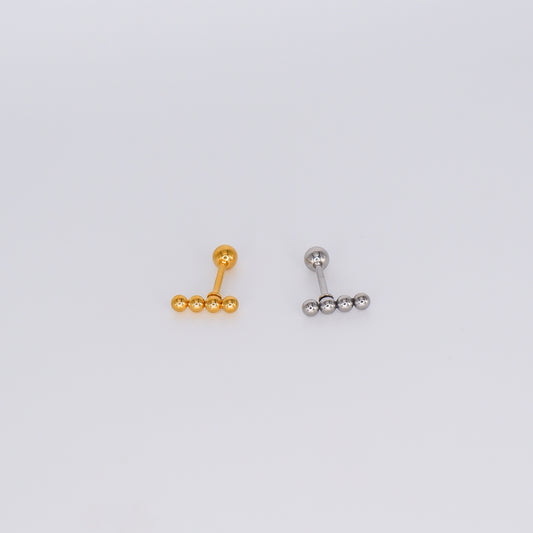 Piercing Aço Inoxidável 4 Bolinhas