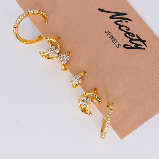 Pack Dourado Flor e Lua