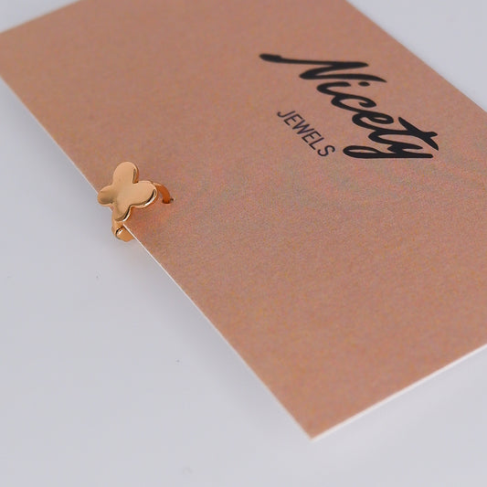 Mini Argola 5mm Aço Inoxidável Borboleta