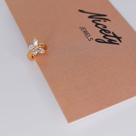 Mini Argola 6mm Aço Inoxidável Borboleta