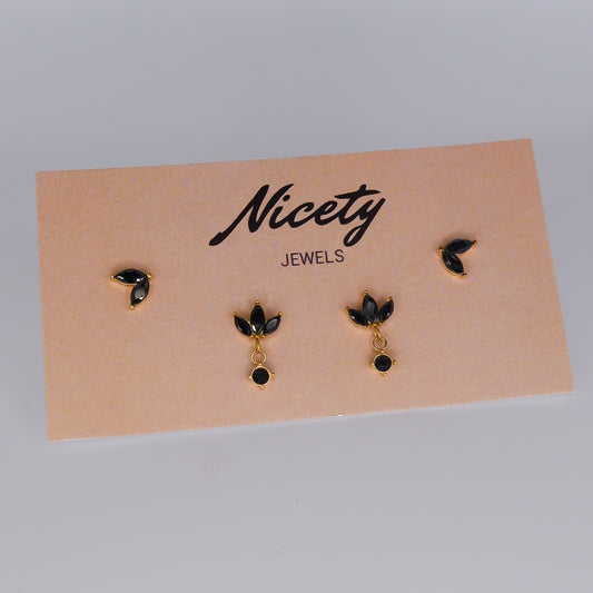 Pack Dourado Meia Flor, Folha Preto