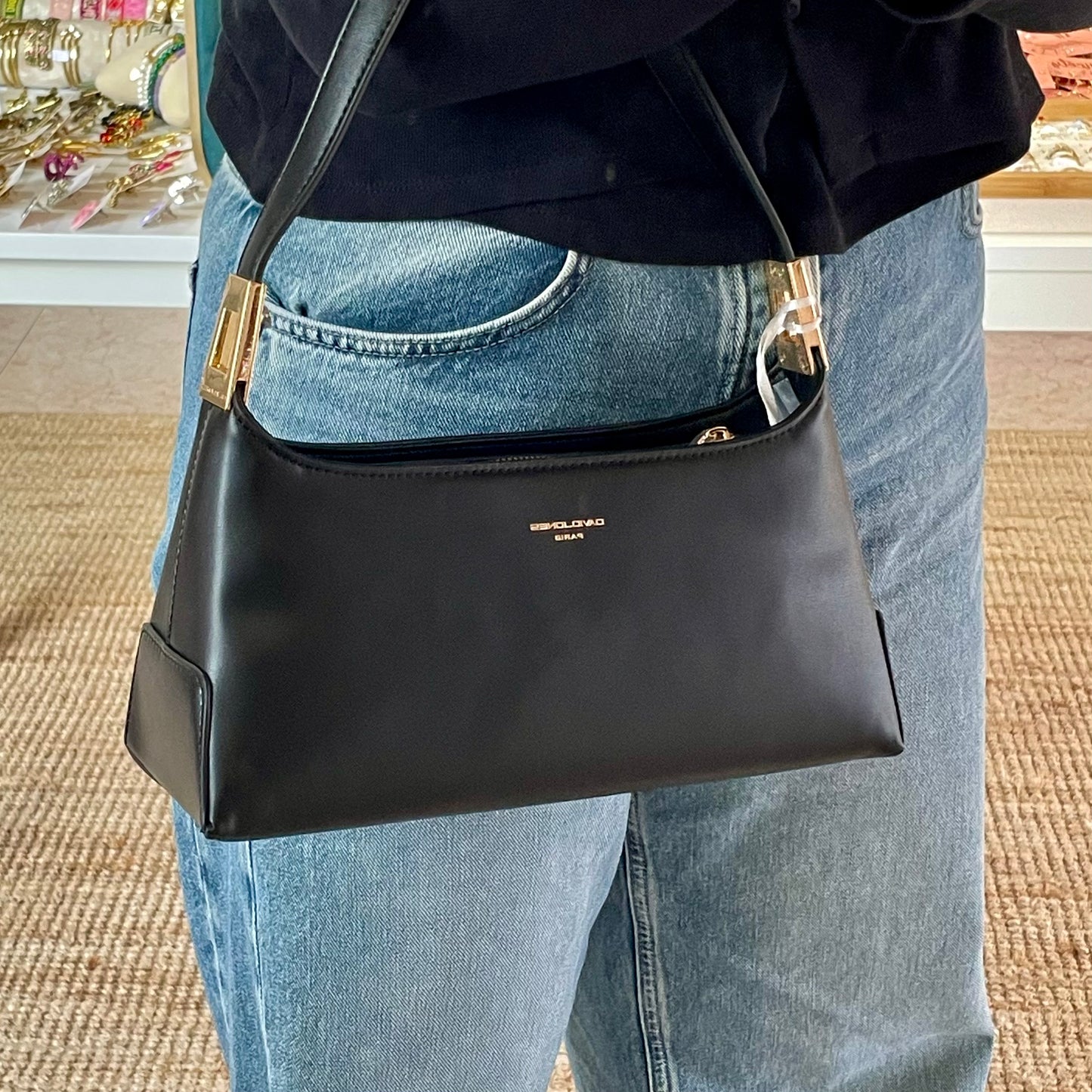 Mala David Jones Paris Preta