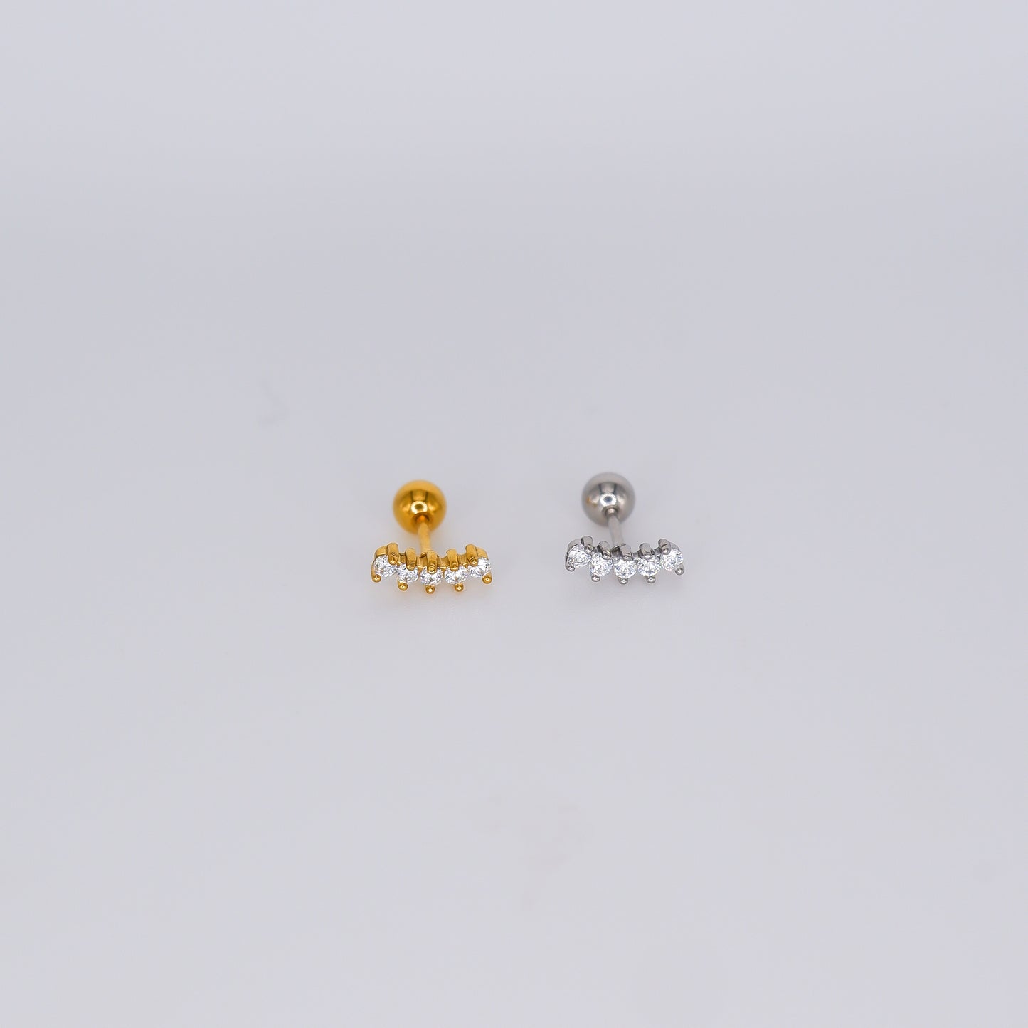 Piercing Aço Inoxidável 5 Brilhos