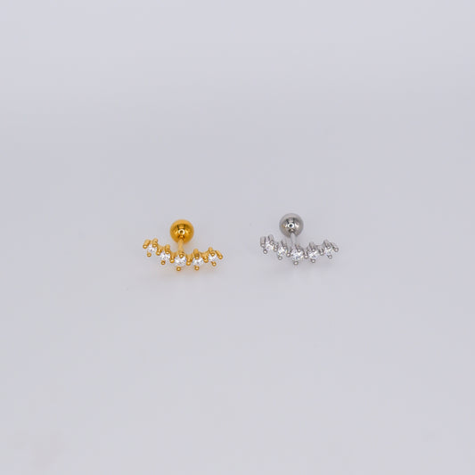 Piercing Aço Inoxidável 5 Brilhos