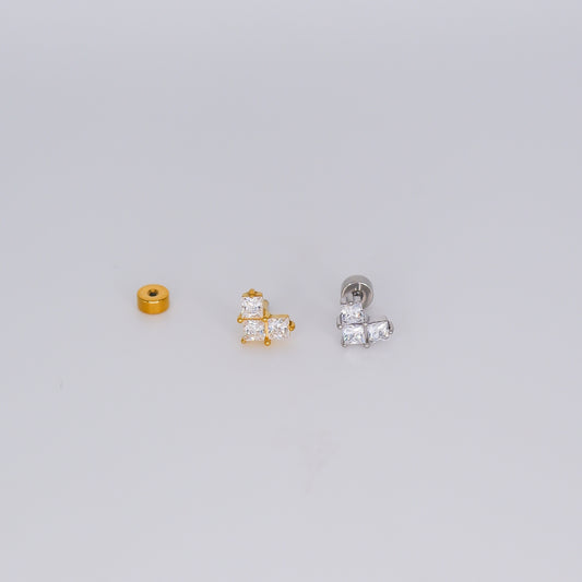 Piercing Aço Inoxidável Coração