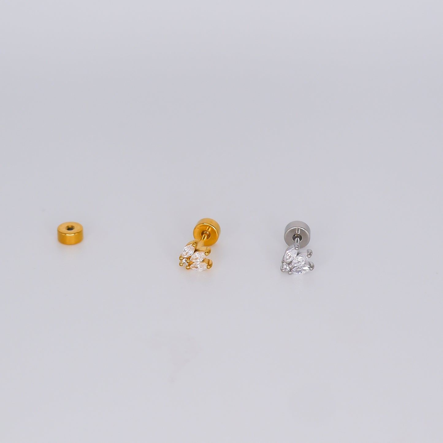 Piercing Aço Inoxidável Mini Coroa