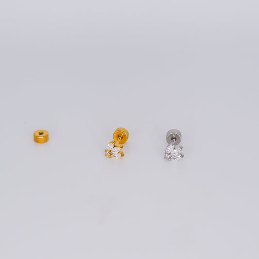 Piercing Aço Inoxidável Mini Coroa