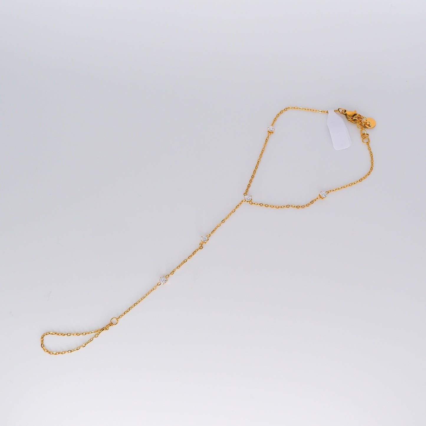 Pulseira Aço Inoxidável com Dedo Brilhos