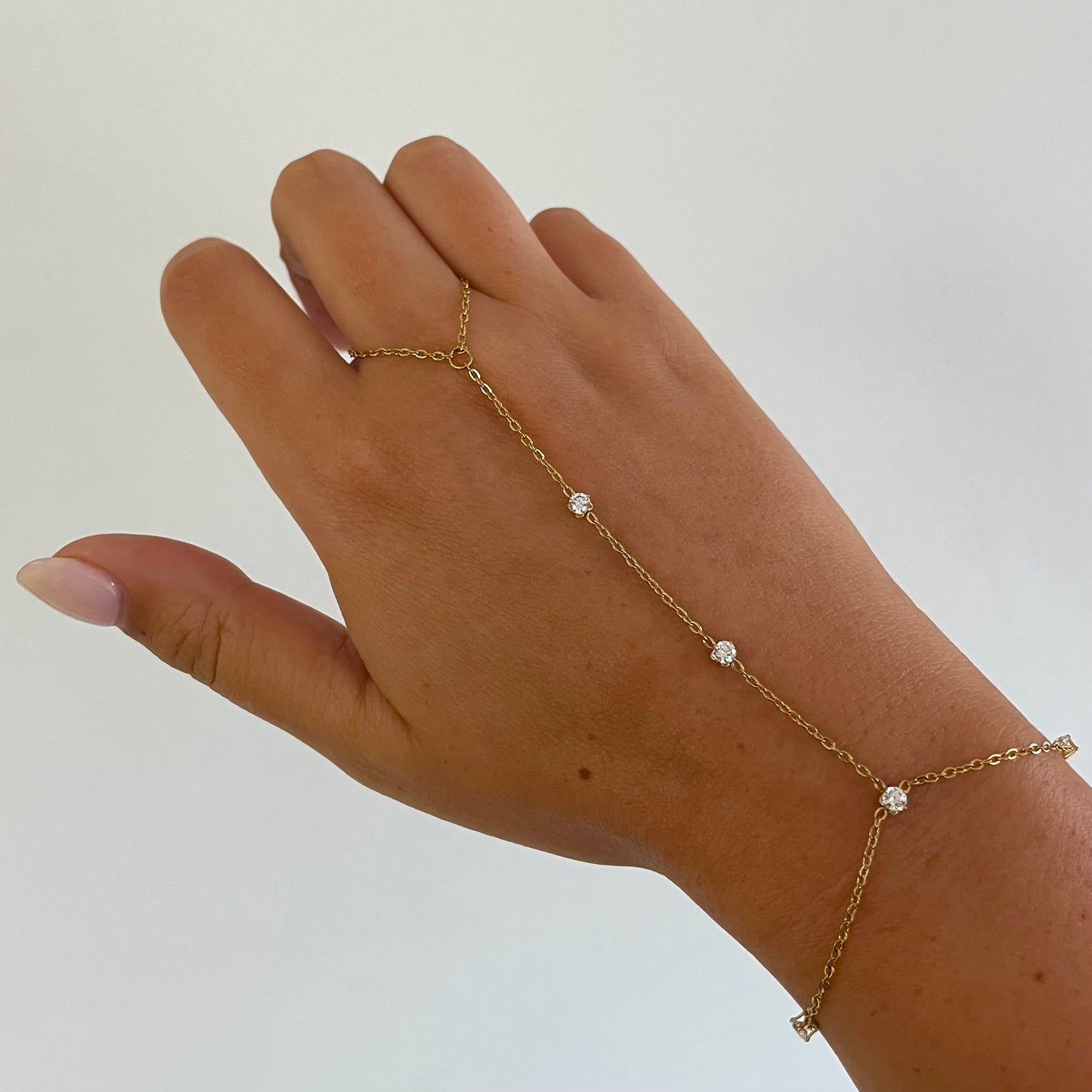 Pulseira Aço Inoxidável com Dedo Brilhos