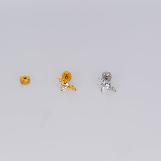 Piercing Aço Inoxidável Morcego