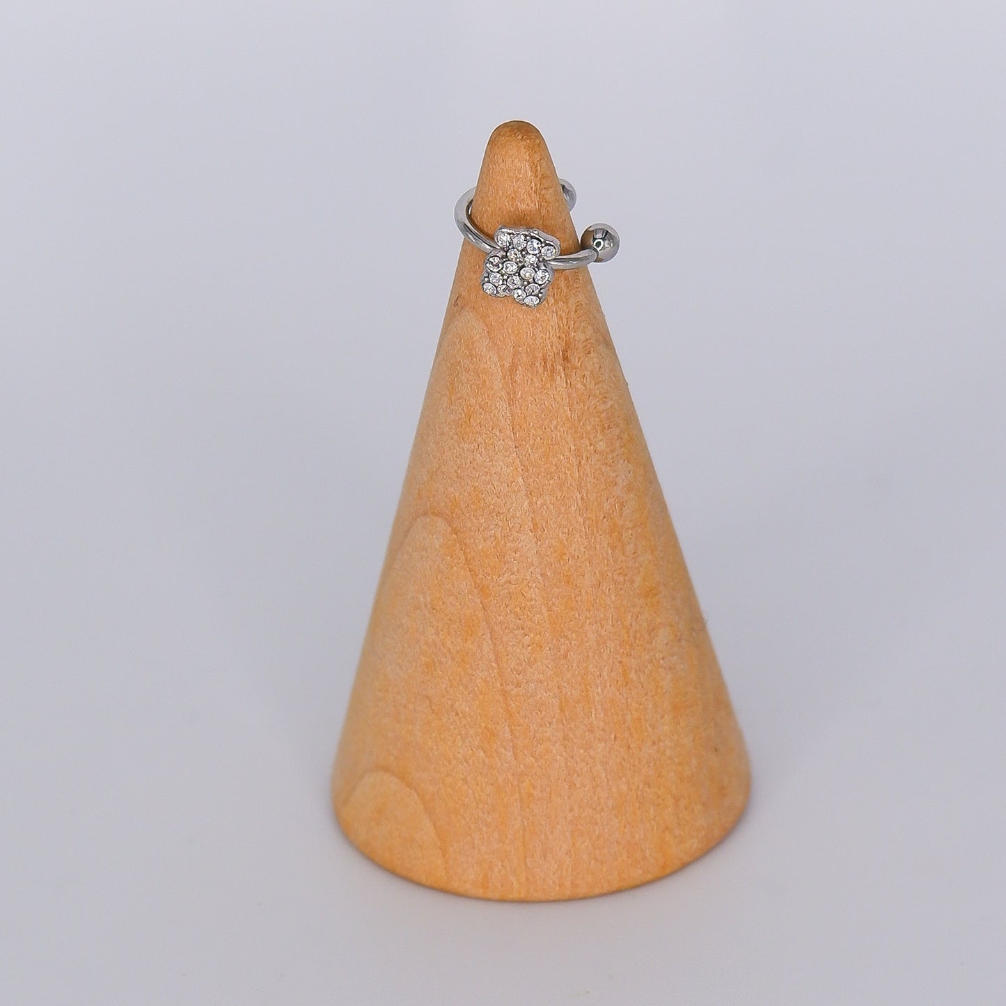 Earcuff Urso Prateada