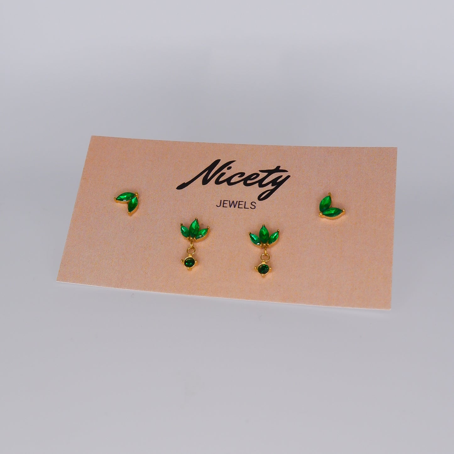Pack Dourado Meia Flor, Folha Verde