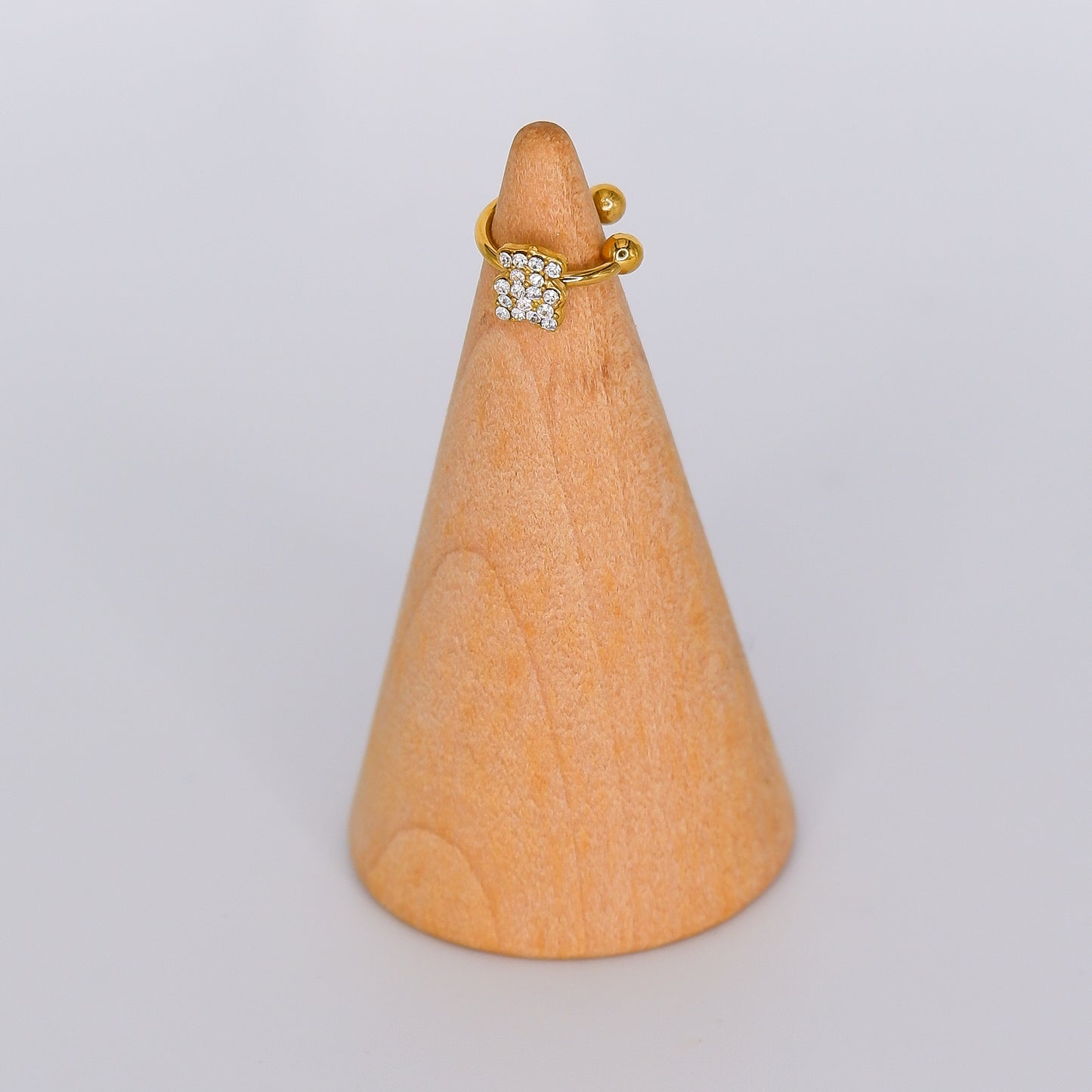 Earcuff Urso Dourada