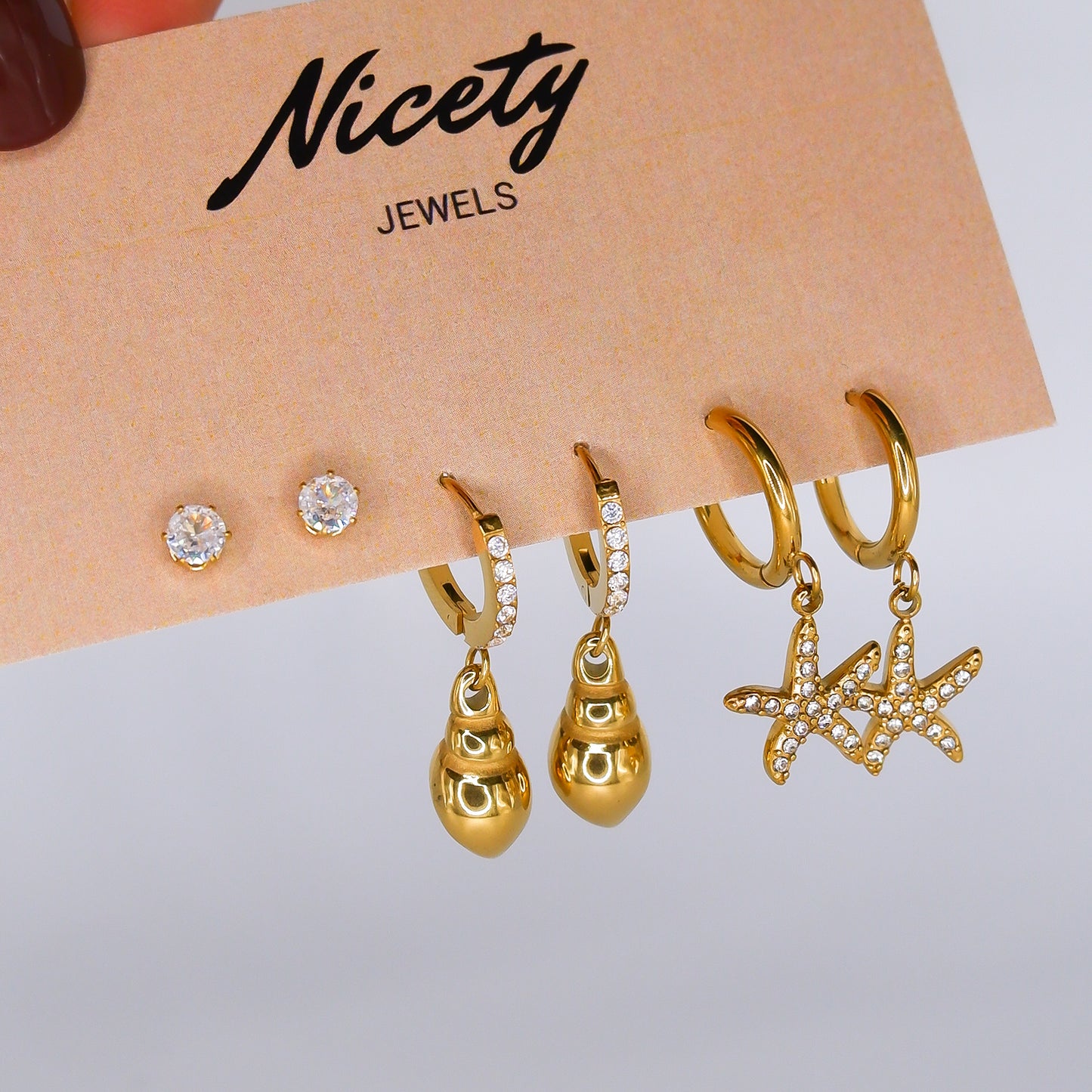 Pack Conchas Dourado