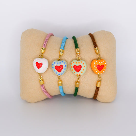 Pulseira Ajustável Coração