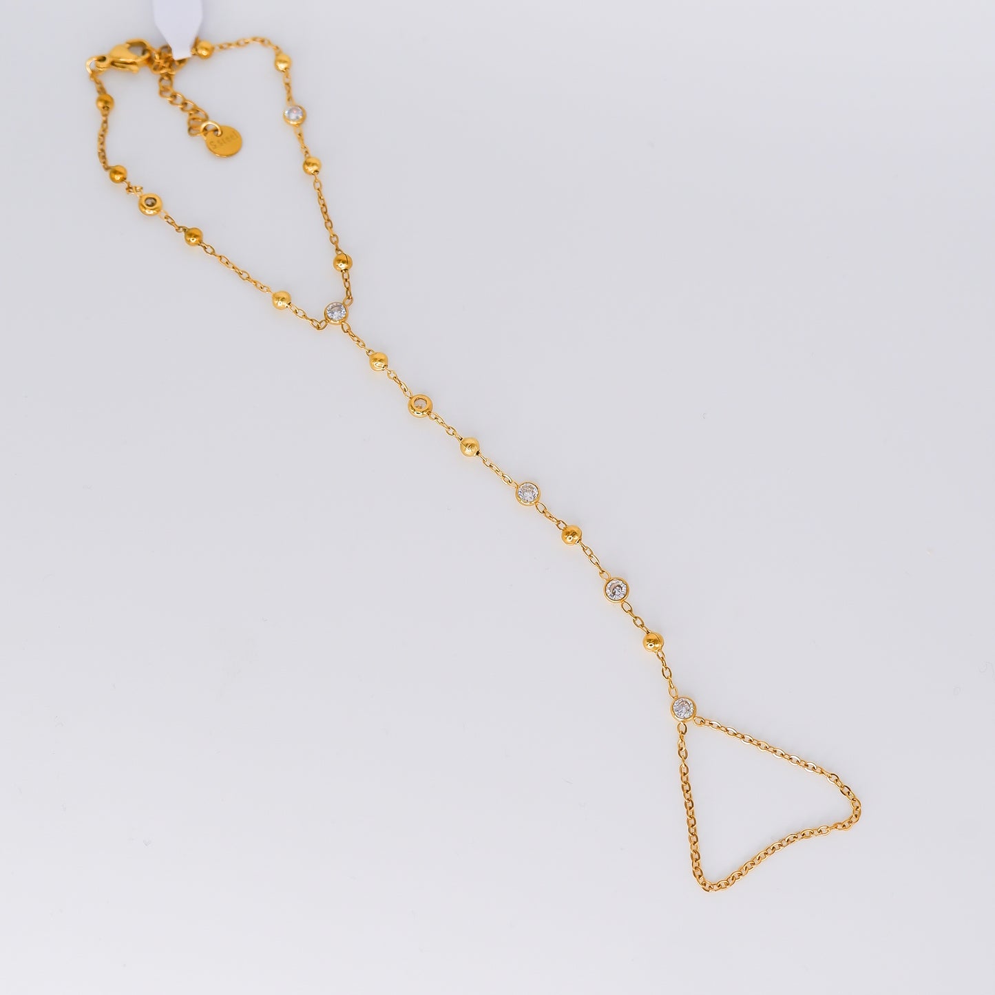 Pulseira Aço Inoxidável com Dedo Brilhos