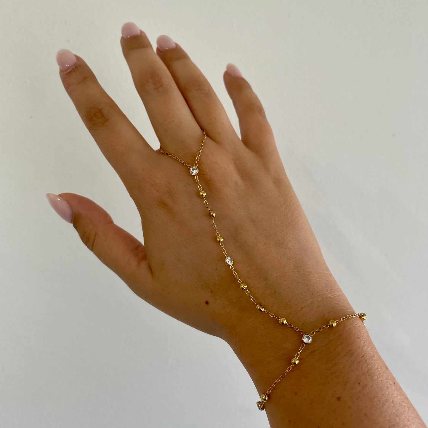Pulseira Aço Inoxidável com Dedo Brilhos
