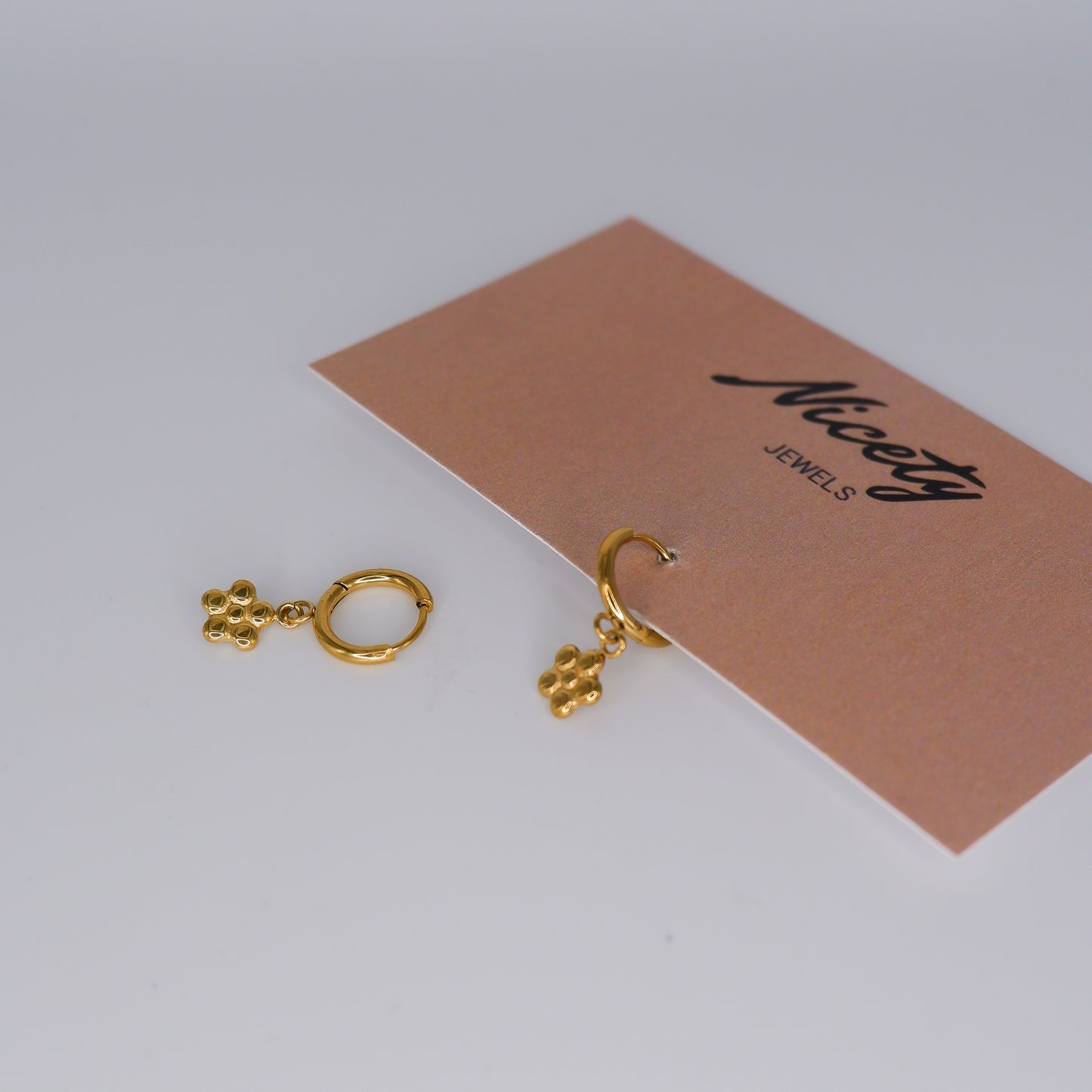 Argola Flor Pendente