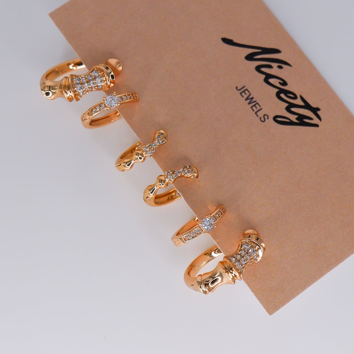 Pack Dourado Brilhantes Transparentes