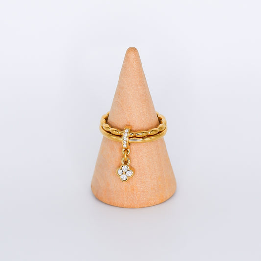 Anel 1 Flor Pendente