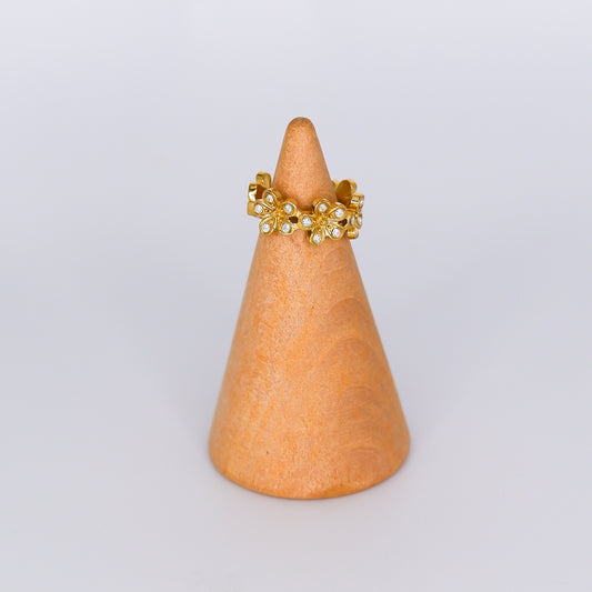 Earcuff Flores Douradas