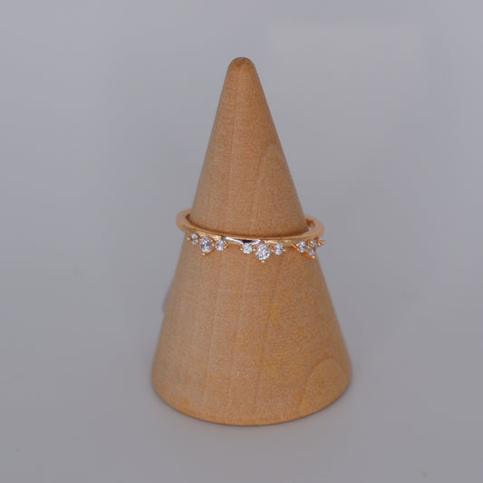 Anel Hipoalergénico Tiara Transparente