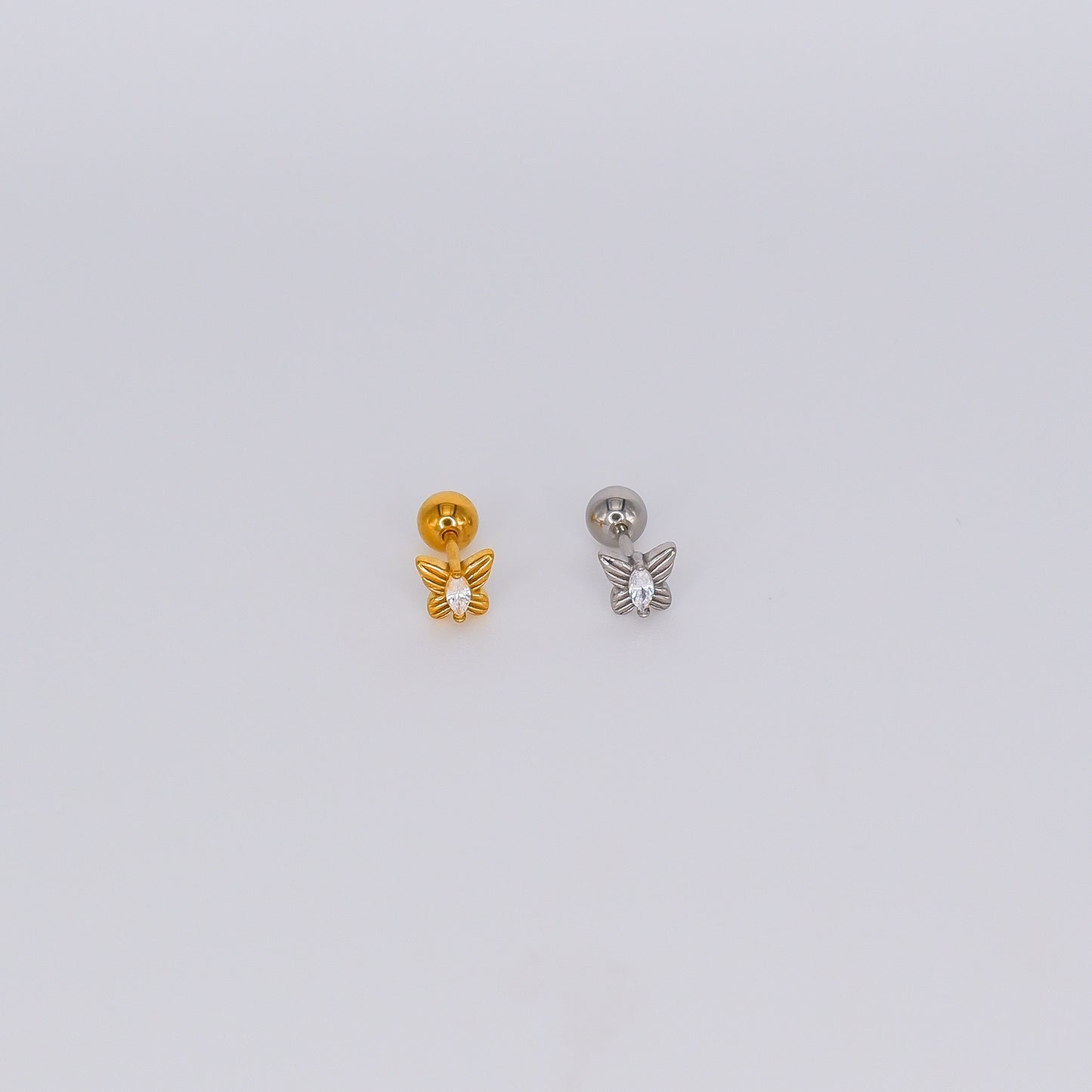 Piercing Aço Inoxidável Borboleta