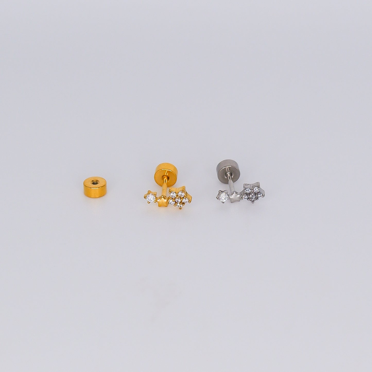 Piercing Aço Inoxidável 3 Estrelas