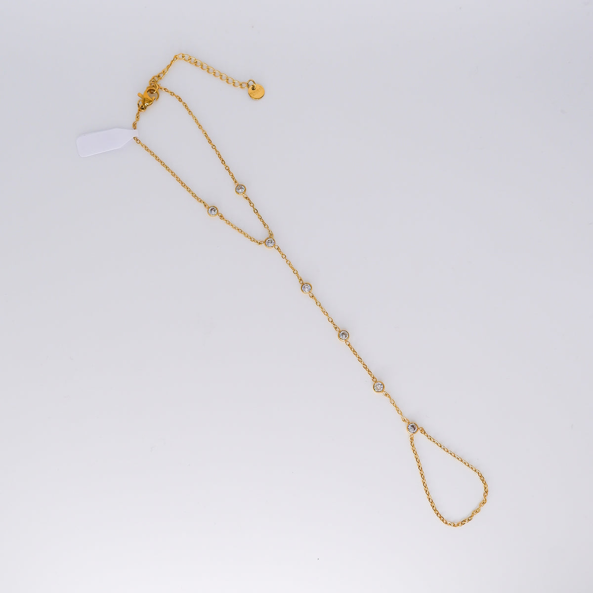 Pulseira Aço Inoxidável com Dedo Brilhos