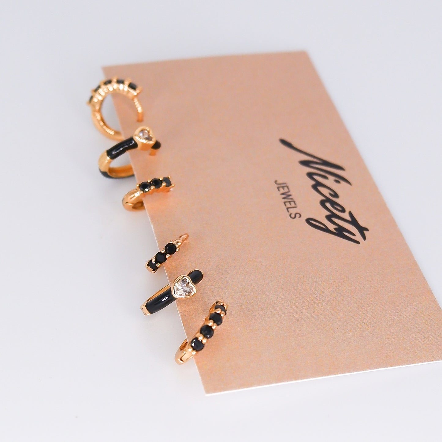 Pack Dourado com Brilhos Pretos
