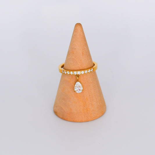 Anel Pendente Gota