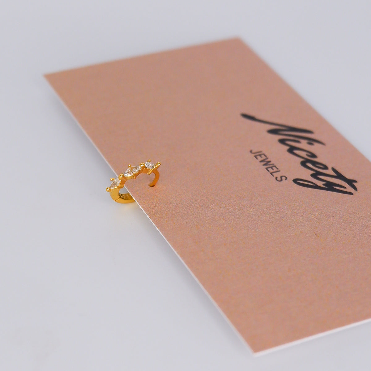 Mini Argola 7mm S925 com 3 Brilhos