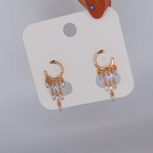 Brinco de Espeto Hipoalergénico Brilhantes Transparentes