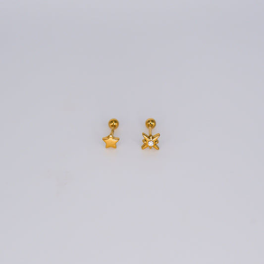 Piercing Aço Inoxidável Estrelas