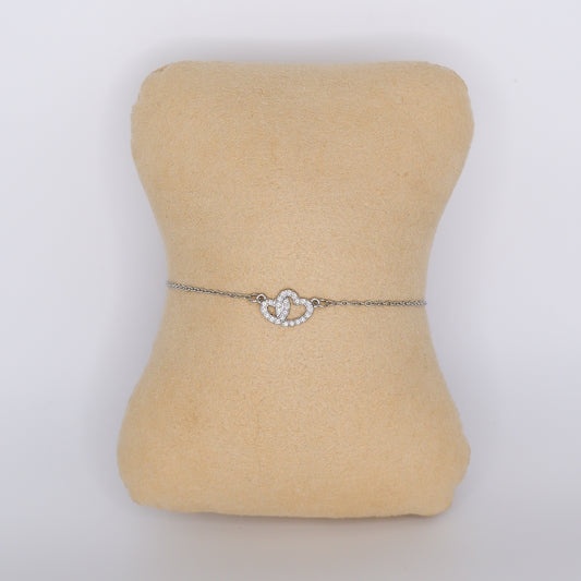 Pulseira Aço Inoxidável 2 Corações
