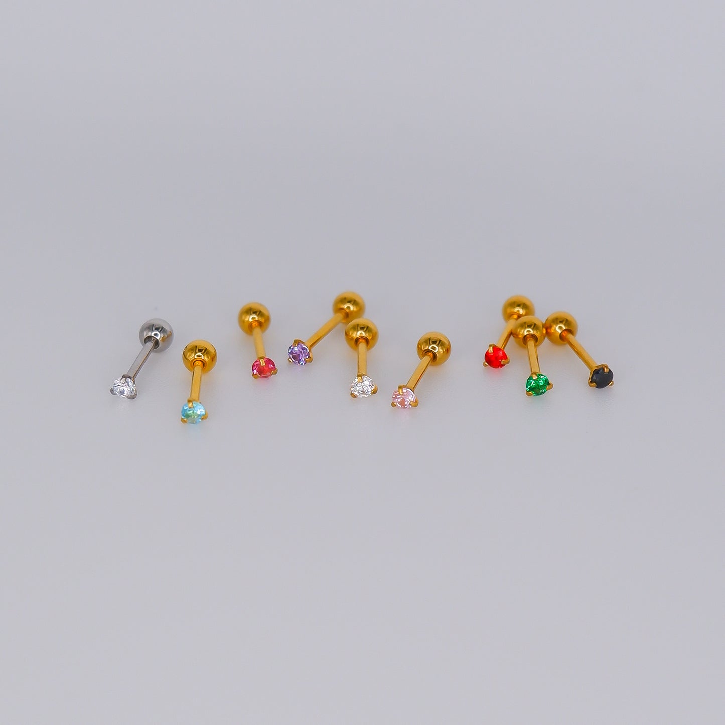 Piercing Aço Inoxidável Bolinha Ponto de Luz Mini