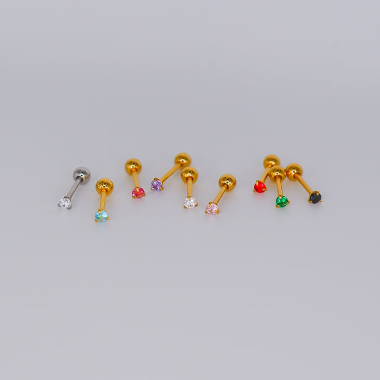 Piercing Aço Inoxidável Bolinha Ponto de Luz Mini