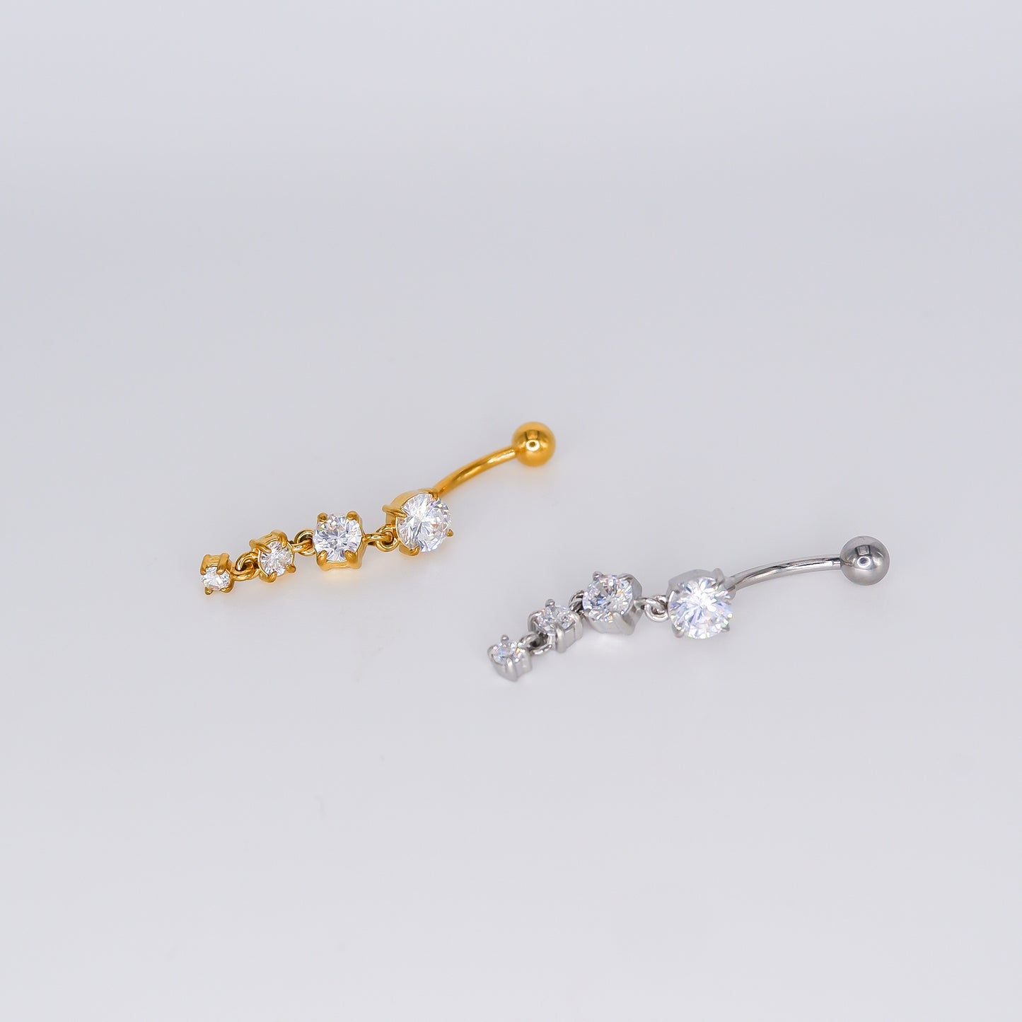 Piercing Umbigo 4 Pedras