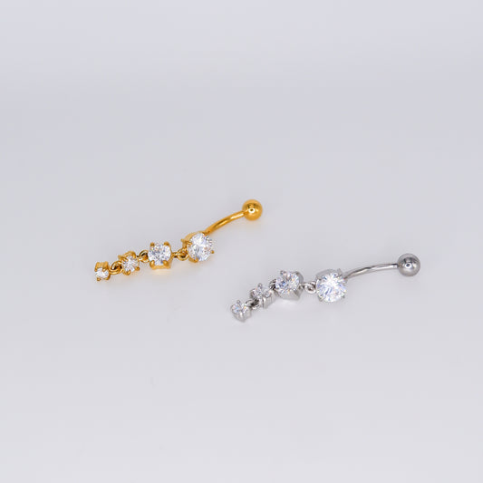 Piercing Umbigo 4 Pedras
