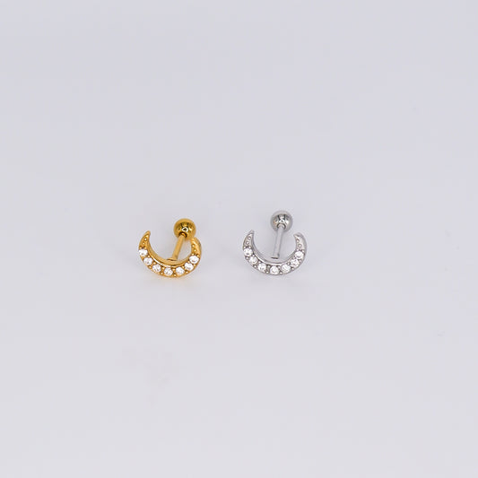 Piercing Aço Inoxidável Lua