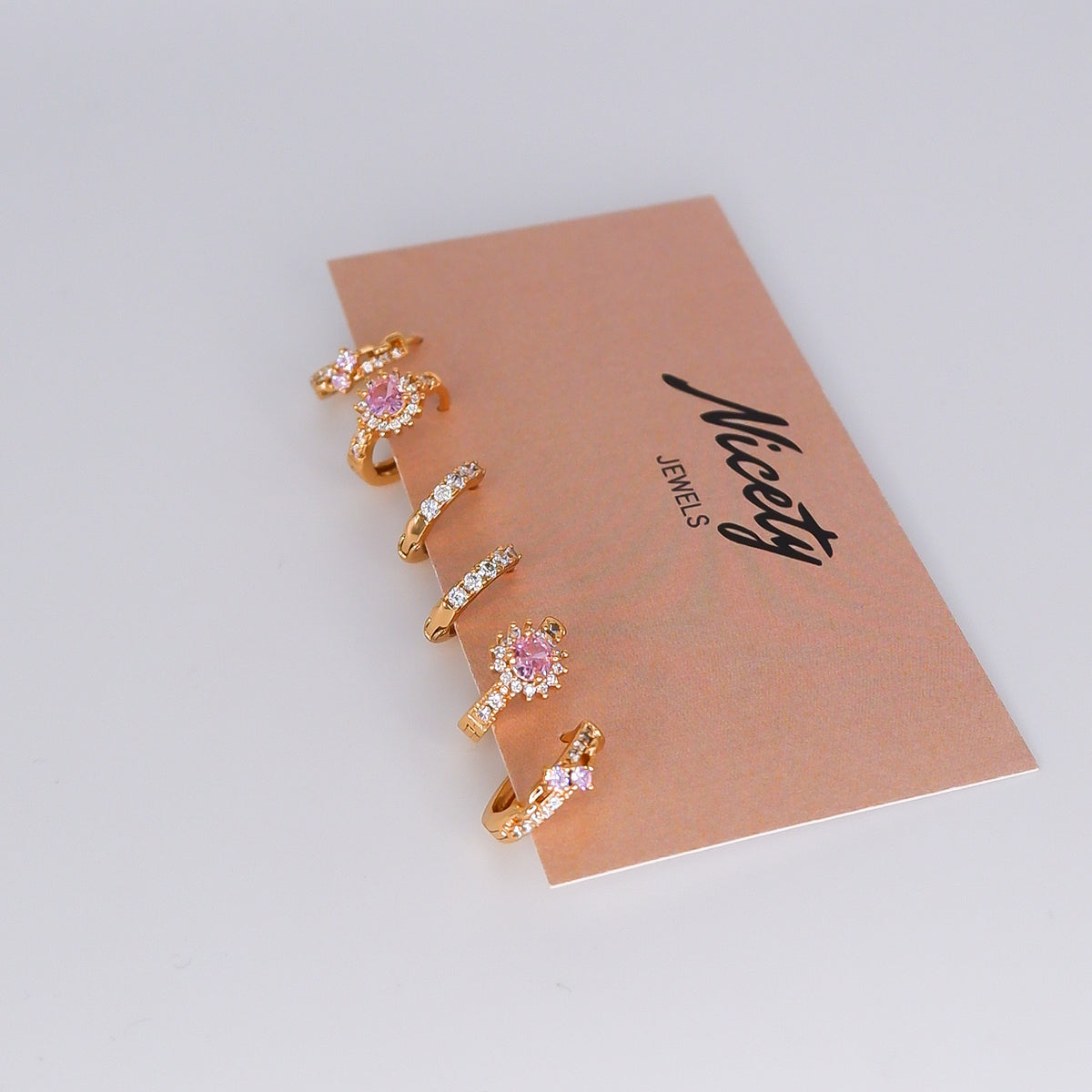 Pack Argolas Hipoalergénicas Rosa Bébé