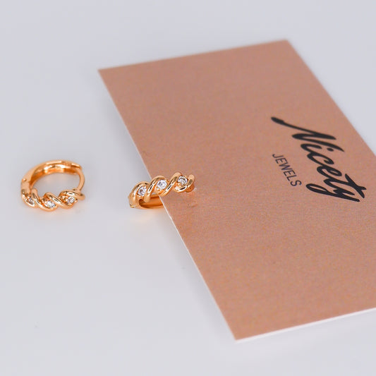 Argola Hipoalergénica Entrelaçada