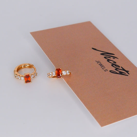 Argola com Rectângulo Laranja