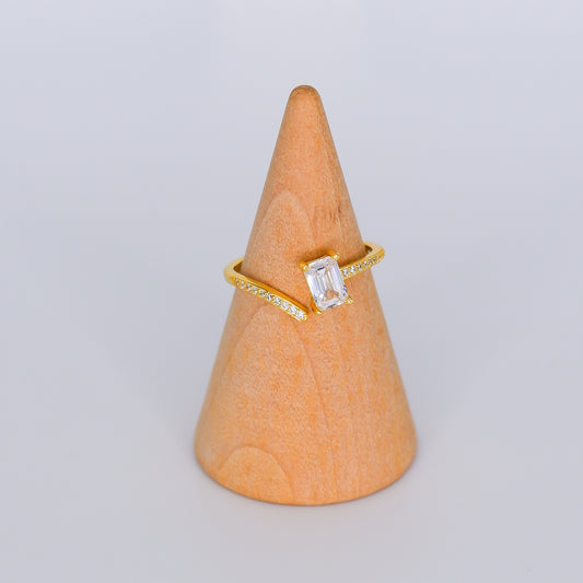 Anel S925 Ajustável Quadrado