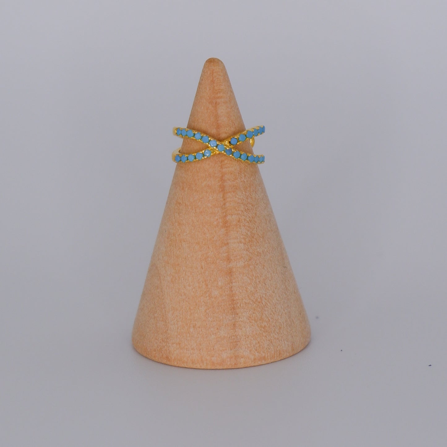 Earcuff S925 Dourada X Azul