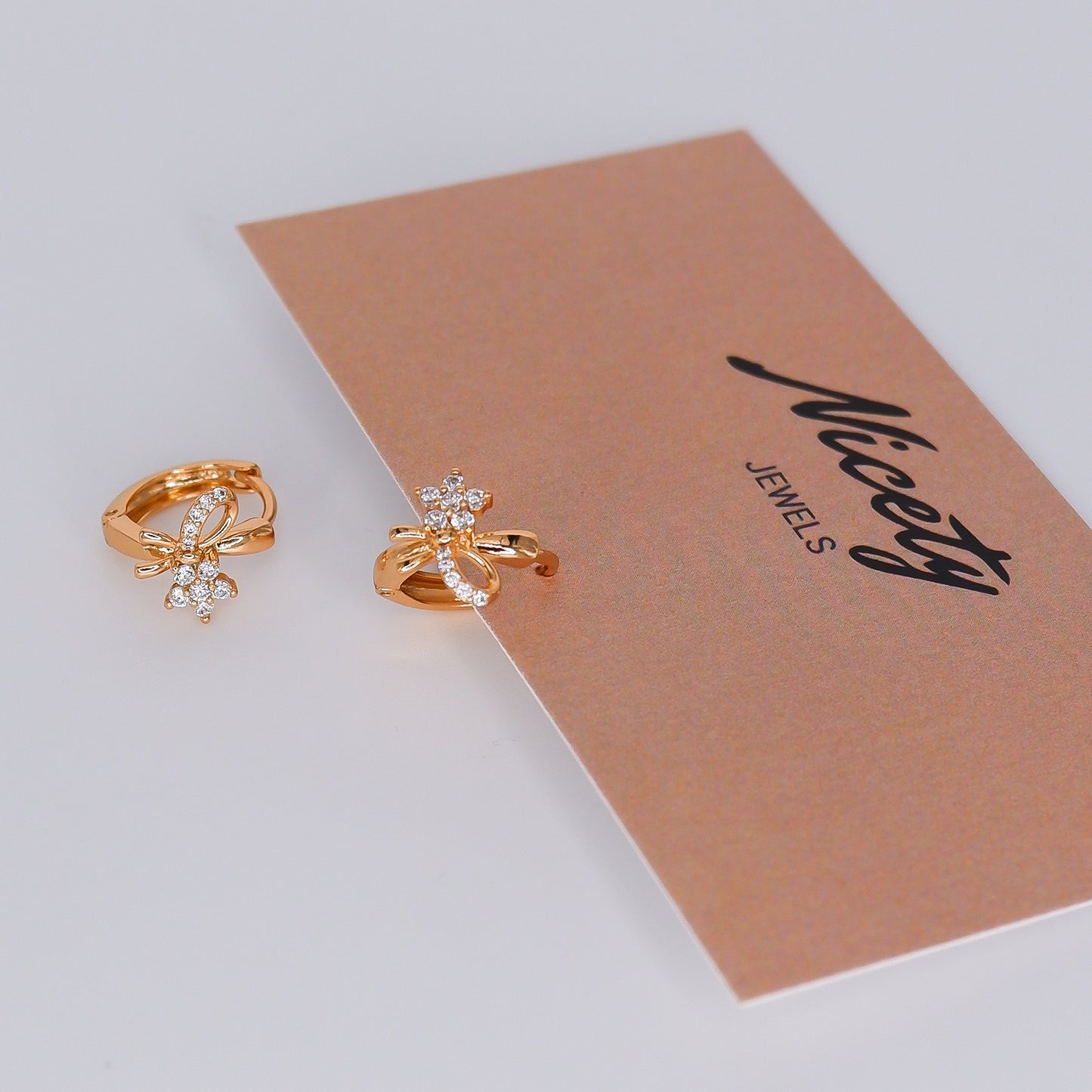 Argola Hipoalergénica Laço Flor