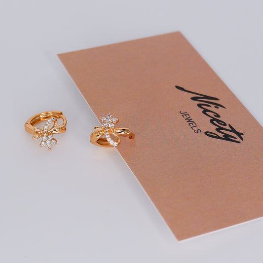 Argola Hipoalergénica Laço Flor