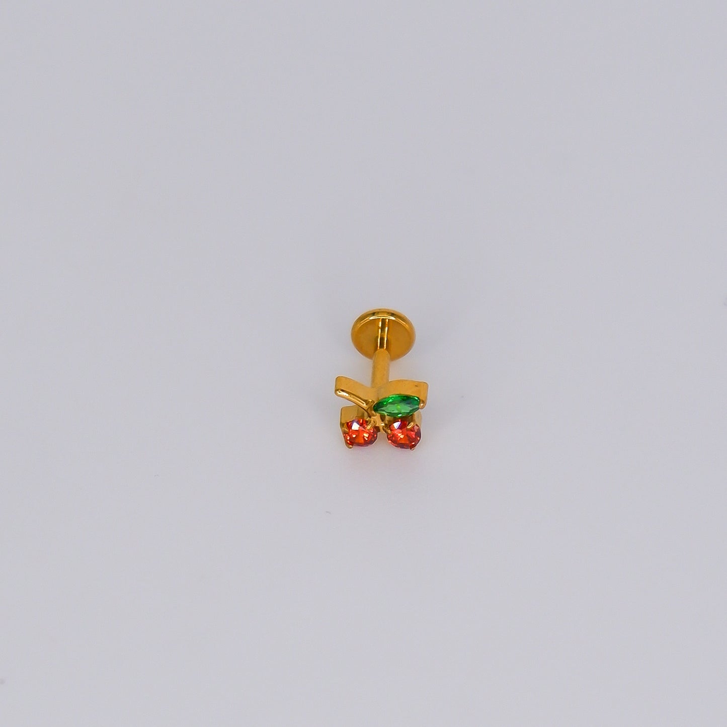 Piercing Achatado Cereja